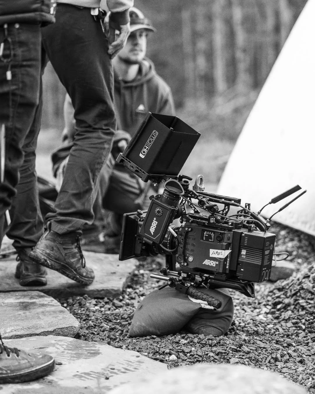 A cinema camera records the EastRise launch campaign