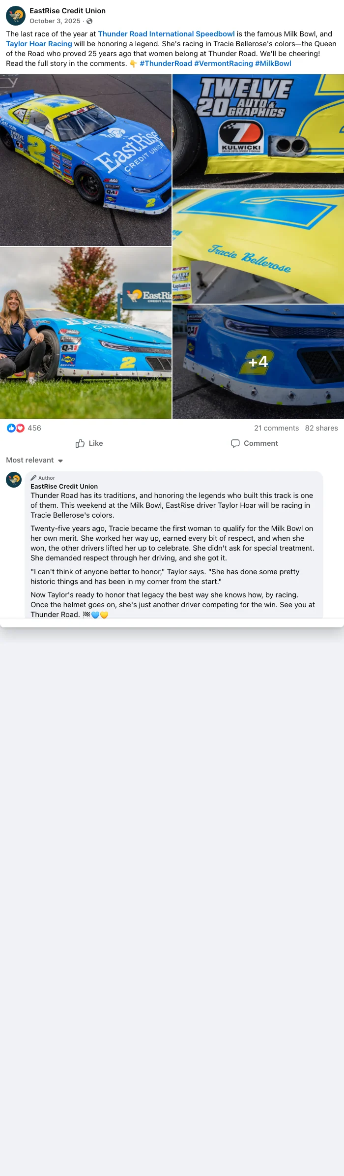 The last race of the year at Thunder Road..., Facebook capture 12 of 51