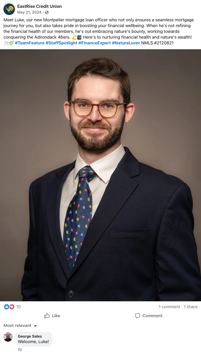 Meet Luke, our new Montpelier mortgage..., Facebook capture 37 of 51