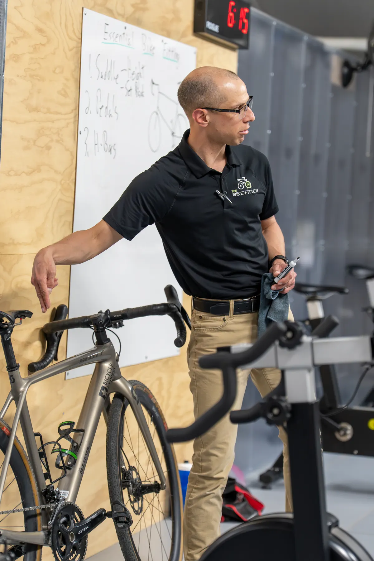 Bike fitting at Green Mountain Community Fitness, photograph 2 of 23