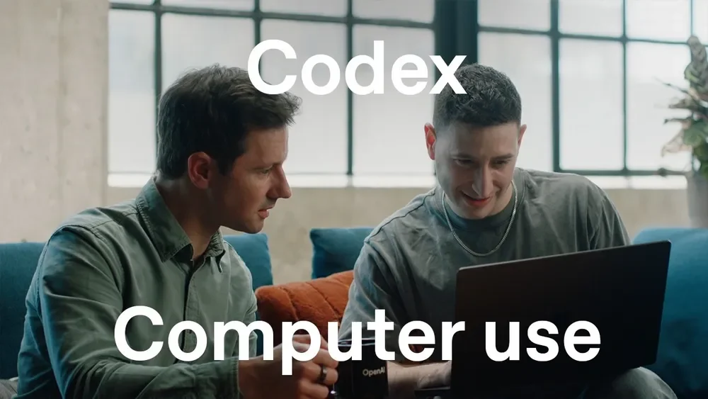OpenAI Codex video still showing two people at a laptop